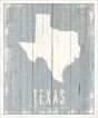 Texas on Blue Wood