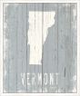 Vermont on Blue Wood
