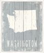 Washington on Blue Wood