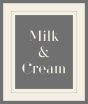 Milk and Cream in Gray