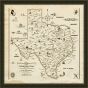 LITERARY MAP OF TEXAS - 1955