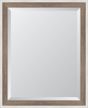 Country White and Brown Mirror