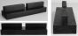 Style Safe Plexi Barrier, 60x30 with counter stand - Black