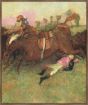 The Fallen Jockey Degas on Canvas