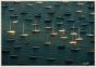Fleet of Sailboats on Teal Water on Canvas