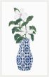 Green Foliage in a Blue White Vase III