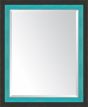 Slate Black And Turquoise Mirror