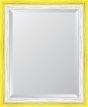 Yellow And French White Mirror