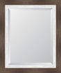 Farmhouse Brown Large And French White Mirror
