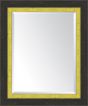 Slate Black Large And Yellow Mirror