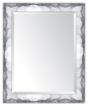 Wide Contemporary Silver Mirror