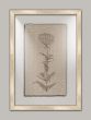 Floral Stems on Linen with Writing I