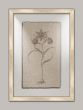 Floral Stems on Linen with Writing VI
