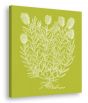 Floral Impressions in spring green I (canvas)