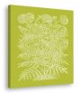 Floral Impressions in Spring Green IV (canvas)