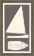 Sail Boat I in Kendall Charcoal