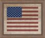 American Flag on Distressed Linen