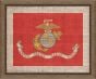 Marines Flag on Distress Linen - Med