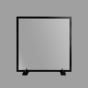 Style Safe Plexi Barrier, 42x42 with counter stand - Black