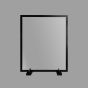 Style Safe Plexi Barrier, 36x43 with counter stand - Black