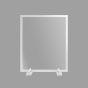 Style Safe Plexi Barrier, 36x43 with counter stand - White